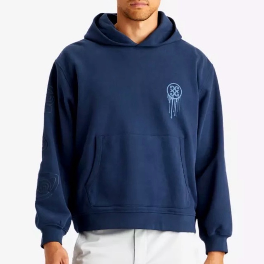 G/FORE Birdies Oversized French Terry Golf Hoodie in the color Ink Sz XL